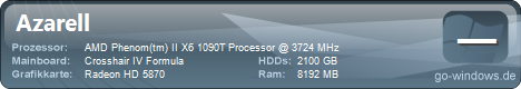 1090T/ 5870 / 8GB RAM