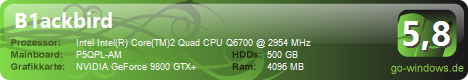 Q6700 | 9800 GTX+