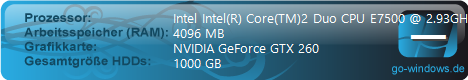  Intel Intel(R) Core(TM)2 Duo CPU E7500