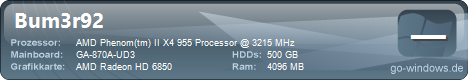 Ati Radeon HD 6850 AMD Phenom II X4 955