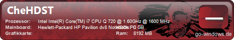 HP Pavillion dv8