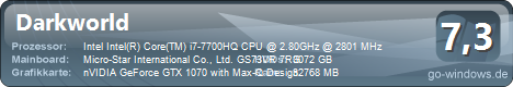 MSI GS73VRG StealthPro