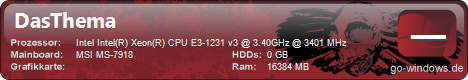Mein System :D