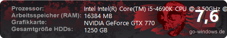 Intel i5-4690k & NVIDIA GTX 770 Eigenbau