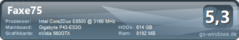 Core 2 Duo with Windows 7 X64