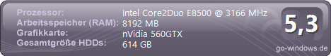 Core 2 Duo with Windows 7 X64