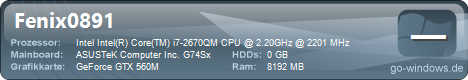 Asus G74SX 91266V