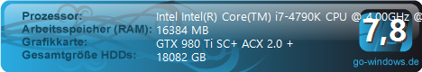 i7-4790k mit GTX 980 Ti im Phanteks Enthoo Luxe