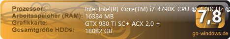 i7-4790k mit GTX 980 Ti im Phanteks Enthoo Luxe