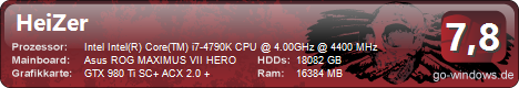 i7-4790k mit GTX 980 Ti im Phanteks Enthoo Luxe