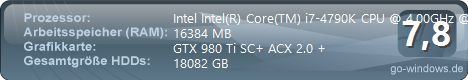 i7-4790k mit GTX 980 Ti im Phanteks Enthoo Luxe