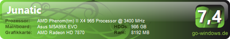 Phenom II X4 965 BE Gamer PC