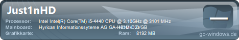 Just1nHD's PC