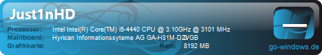 Just1nHD's PC