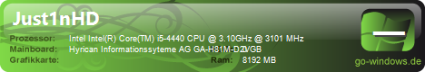 Just1nHD's PC