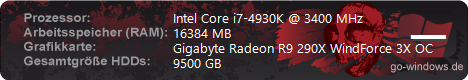 Intel i7 4930K/AMD R9 290X WindForce 3x