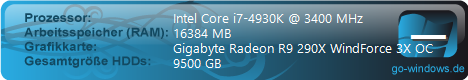 Intel i7 4930K/AMD R9 290X WindForce 3x