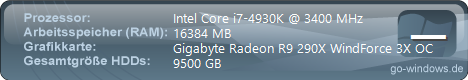 Intel i7 4930K/AMD R9 290X WindForce 3x