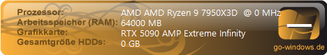 AMD 7950X3D u. NVIDIA RTX5090