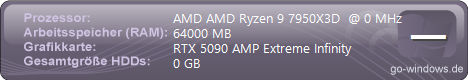 AMD 7950X3D u. NVIDIA RTX5090