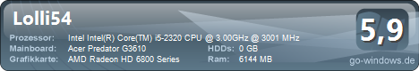 Acer Predator G3610