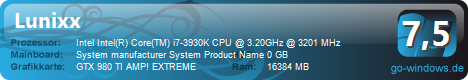 Gaming PC Nvidia+Intel Power GTX 980Ti AMP! EXTREME