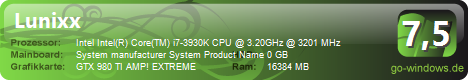 Gaming PC Nvidia+Intel Power GTX 980Ti AMP! EXTREME