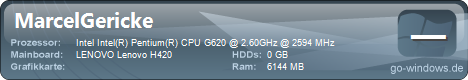 Lenovo H420 Tuned