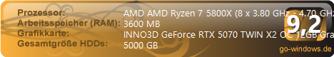 Gaming PC BigSmoke Simulator Edition - Ryzen 7 5800X - RTX 3060TI