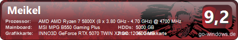 Gaming PC BigSmoke Simulator Edition - Ryzen 7 5800X -GeForce RTX 5070TI