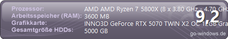 Gaming PC BigSmoke Simulator Edition - Ryzen 7 5800X - RTX 3060TI