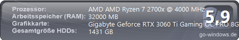 Streaming PC AMD Ryzen 7 2700x & Gigabyte 3060Ti