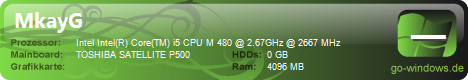 Toshiba Satellite p500