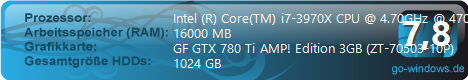 Intel Core i7-3970X Extreme Edition GTX 780Ti SLI Wasser Kühlung Siehe bilder^^