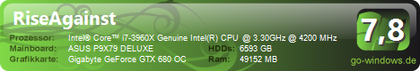 Gaming Kiste (alt, CPU und Mainboard verkauft --> neues Profil erstellt)