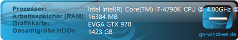 i7 4790k, 16GB DDR3, GTX 970