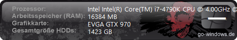 i7 4790k, 16GB DDR3, GTX 970