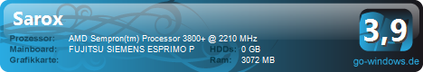 Fujitsu Siemens 3 GB DDR2 RAM