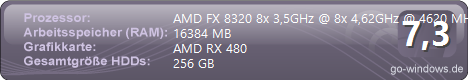 AMD FX 8320 + RX 480 (Zurzeit zerlegt)