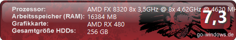 AMD FX 8320 + RX 480 