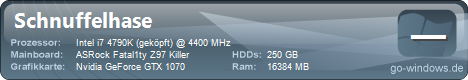 Aktuell: Intel Xeon + Nvidia GTX 1070