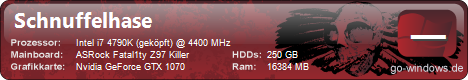 Intel i7 4790K + Nvidia GTX 1070