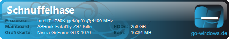 Intel i7 4790K + Nvidia GTX 1070