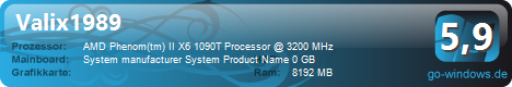 AMD Phenom II X6 Valmir Win7