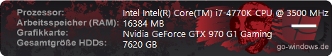 Zurafta's PC (Verkauft)