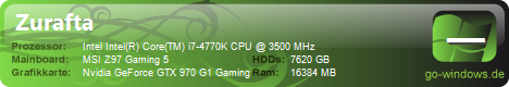 Zurafta's PC (Verkauft)