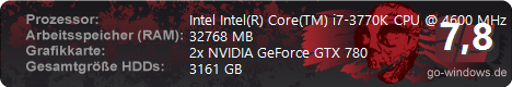Intel Master 4000 3770K + 2x GTX 780
