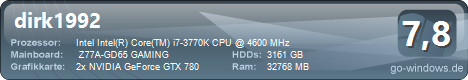 Intel Master 4000 3770K + 2x GTX 780