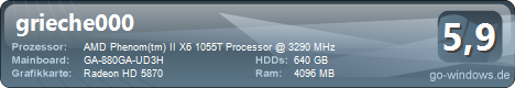 AMD Phenom ii x6 1055t