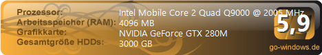 Clevo M980NU 2 x 280M GTX SLI